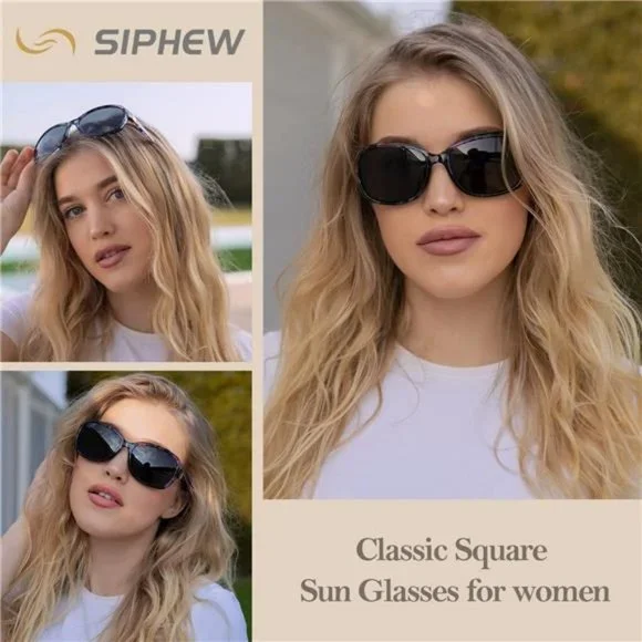 Polarized Sunglasses Womens A09 Trendy Polarized Sunglasses, Tortoise